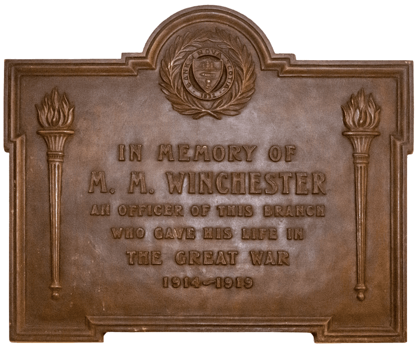 Plaque représentant  Murray McKay Winchester